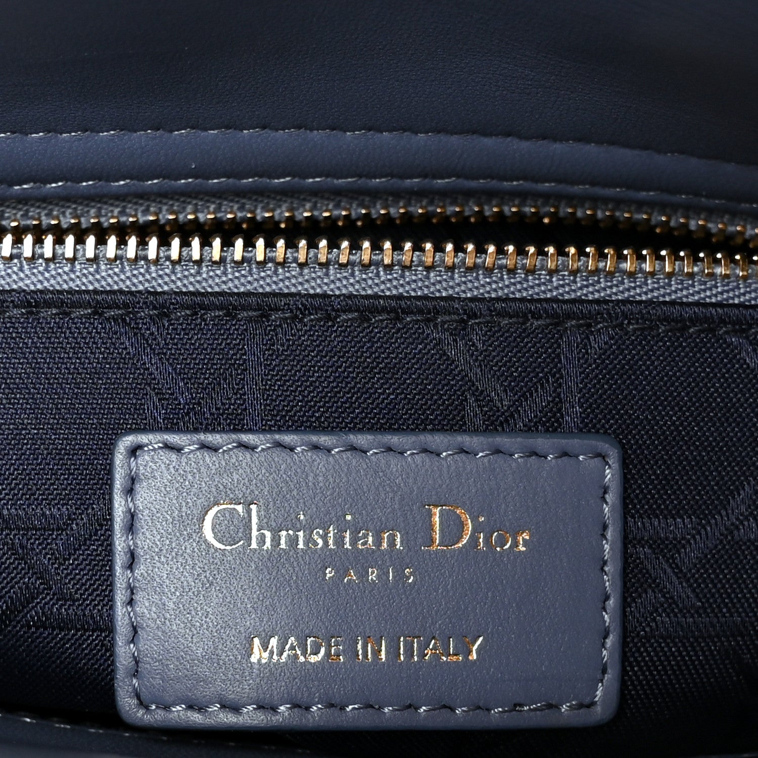 Lambskin Cannage Small My ABCDior Lady Dior Denim Blue