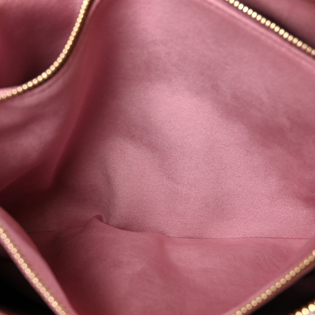 Lambskin Embossed Monogram LV Garden Coussin PM Cream