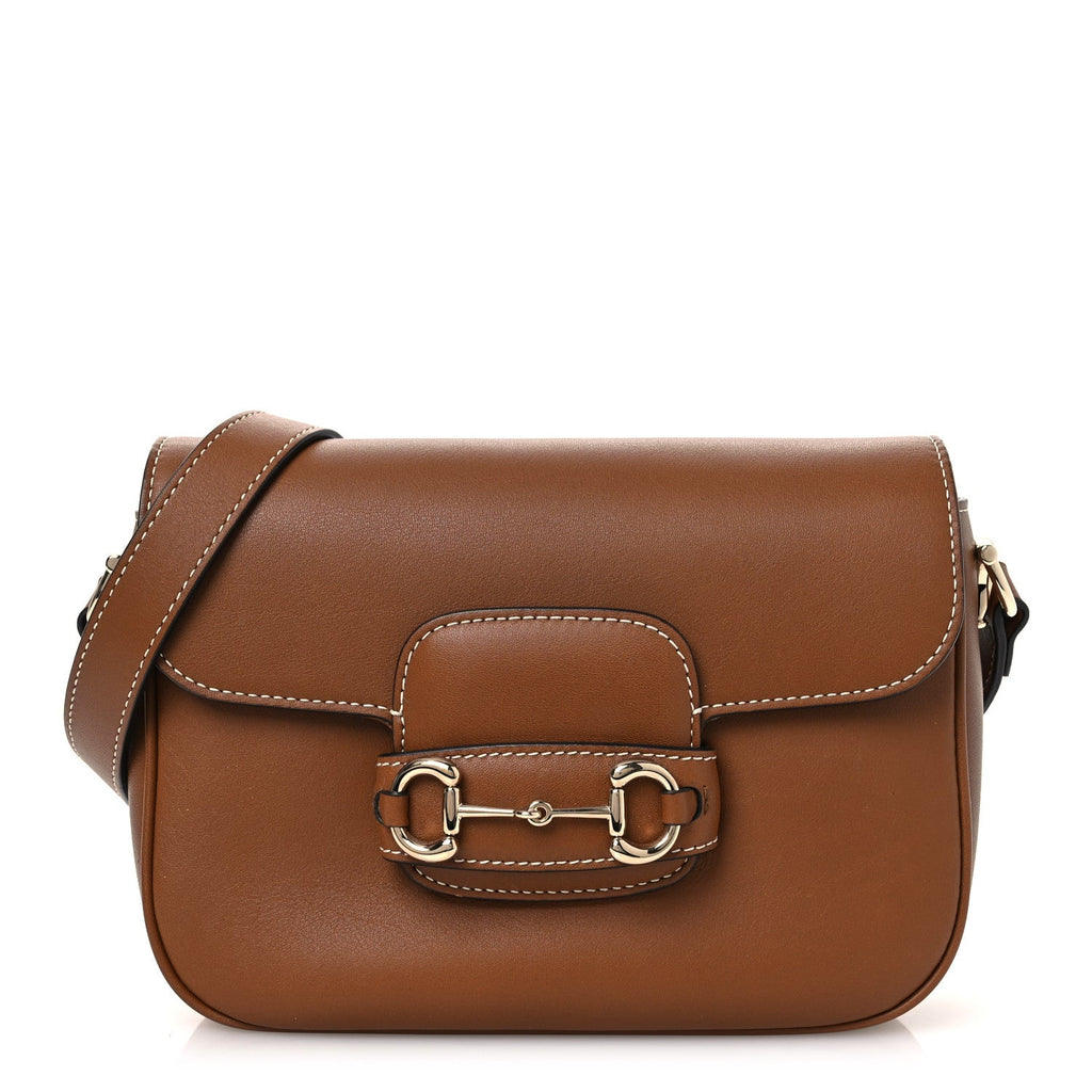 Arabella Calfskin Horsebit 1955 Soft Small Shoulder Bag Sundial