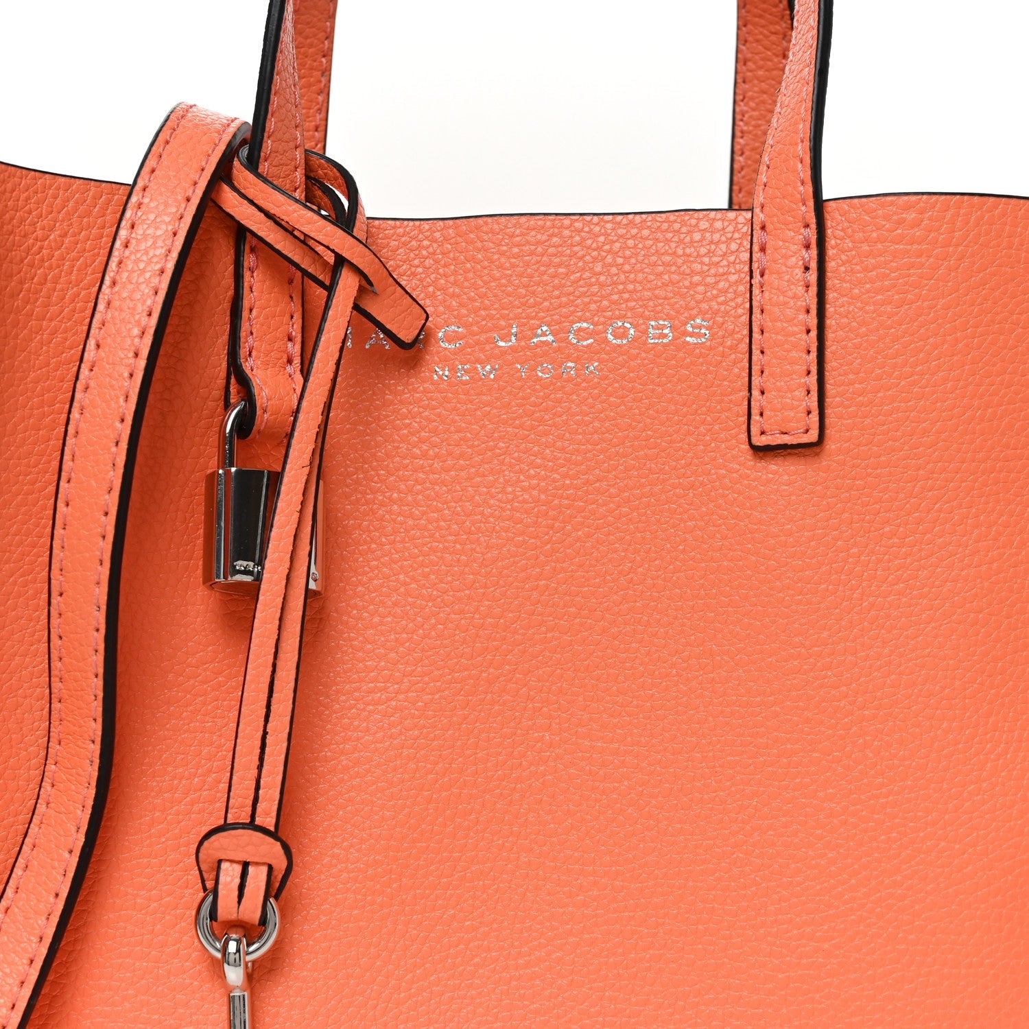 Calfskin Mini Grind Tote Bag Orange