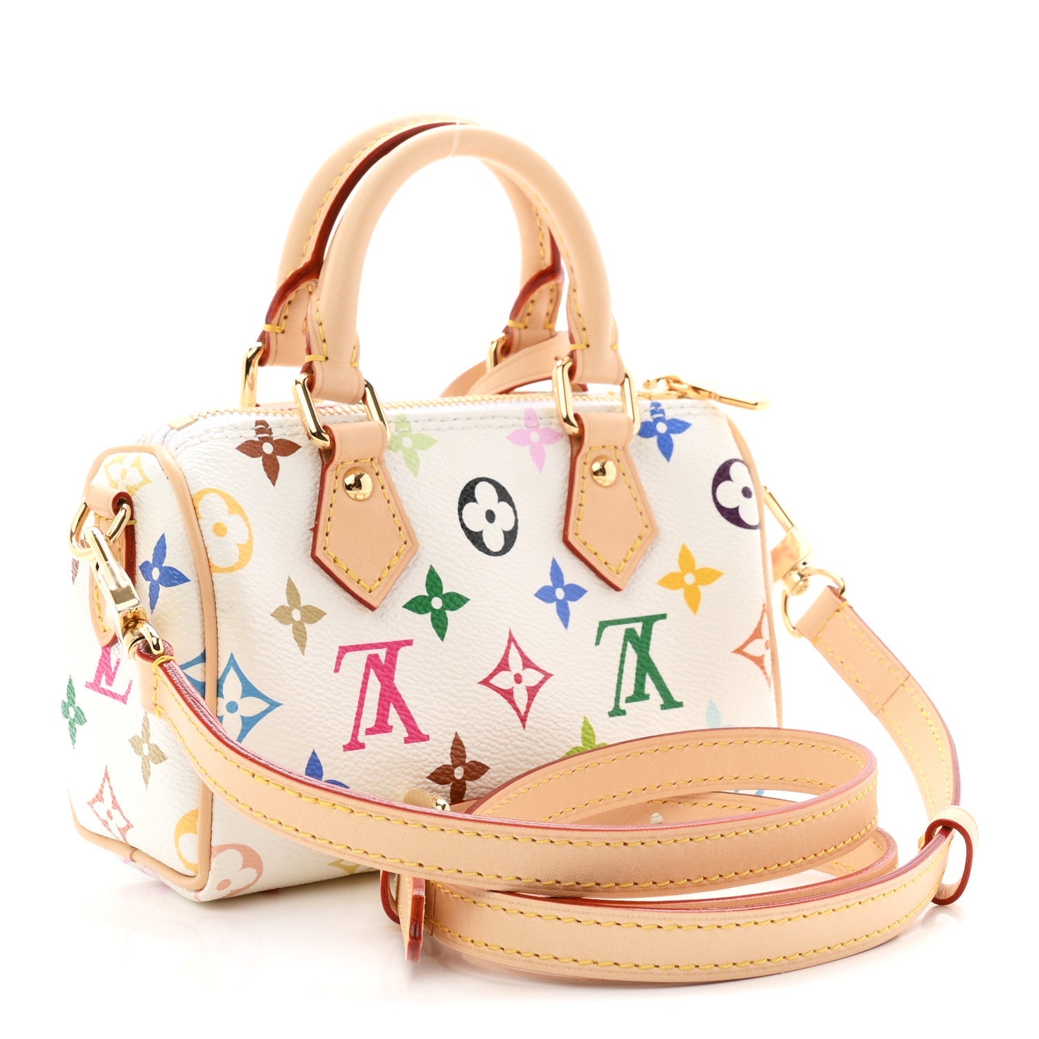 LV X TM Monogram Multicolor Nano Speedy White