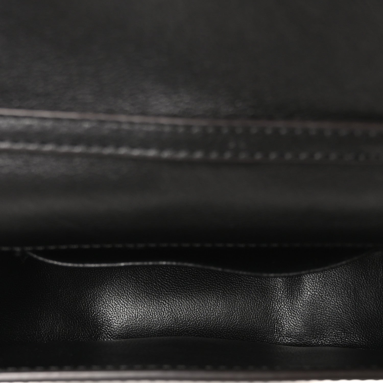 Calfskin Small Nile Bracelet Minaudiere Bag Black