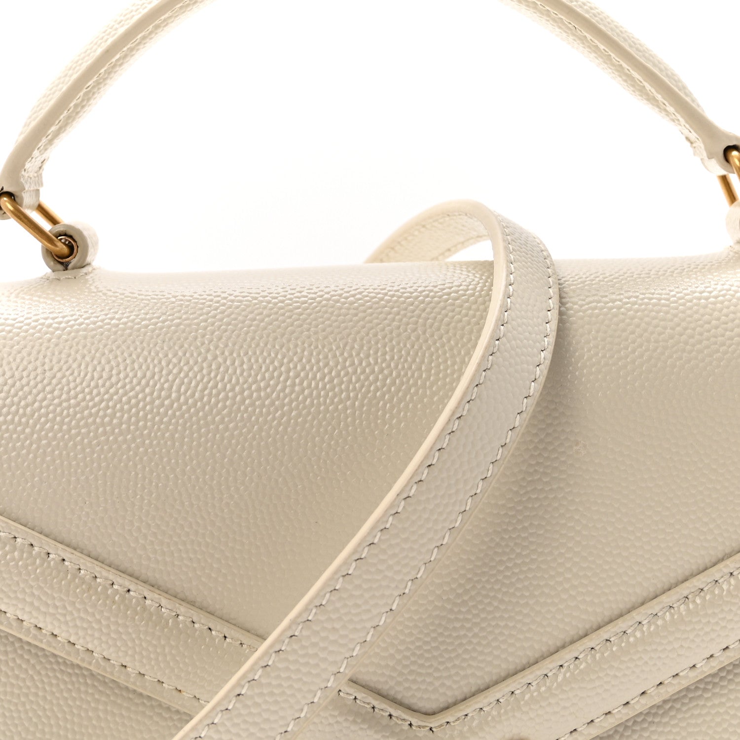 Grain de Poudre Mini Classic Monogram Cassandra Top Handle Vintage White