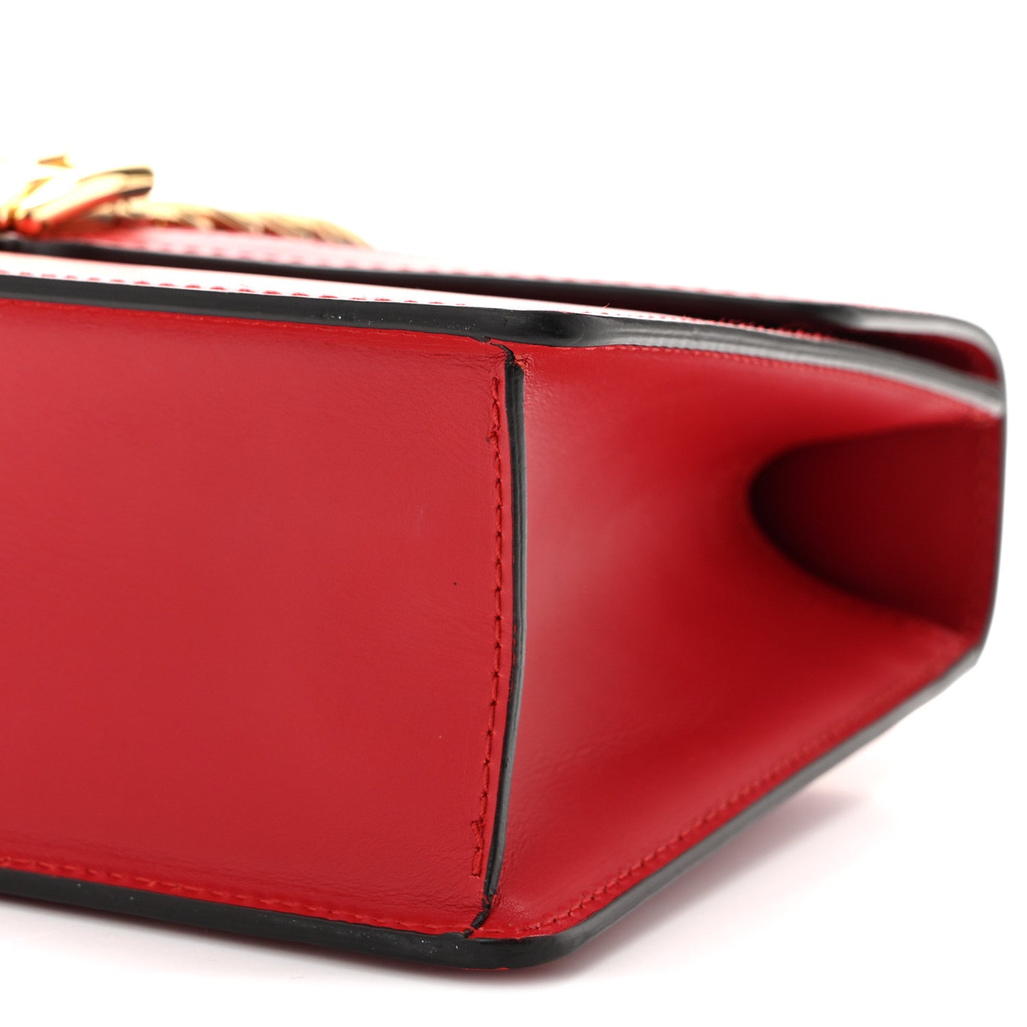 Calfskin Small Sylvie Shoulder Bag Hibiscus Red