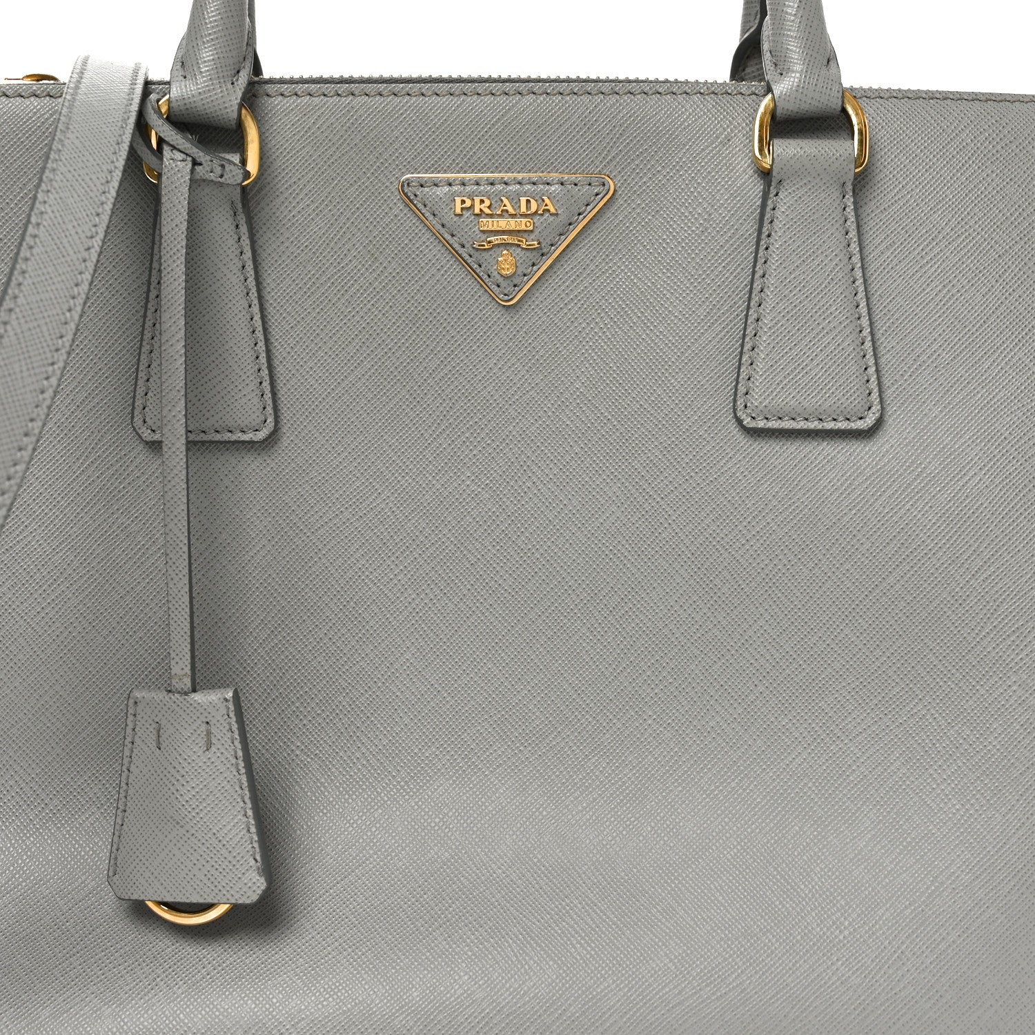 Saffiano Medium Galleria Double Zip Tote Marmo