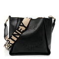 Eco Alter Nappa Perforated Logo Mini Crossbody Black