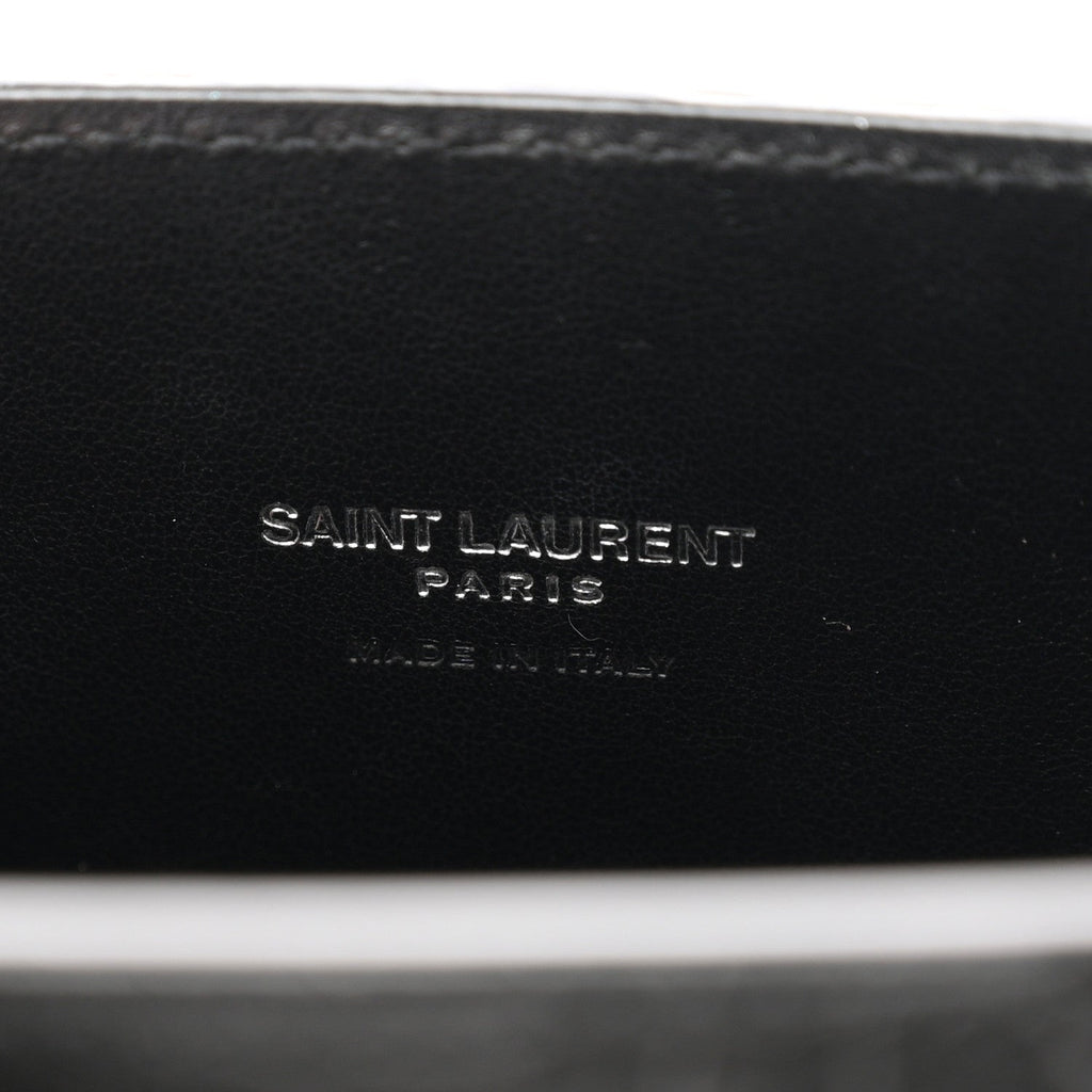 Calfskin Crocodile Embossed Nano Sac De Jour Black