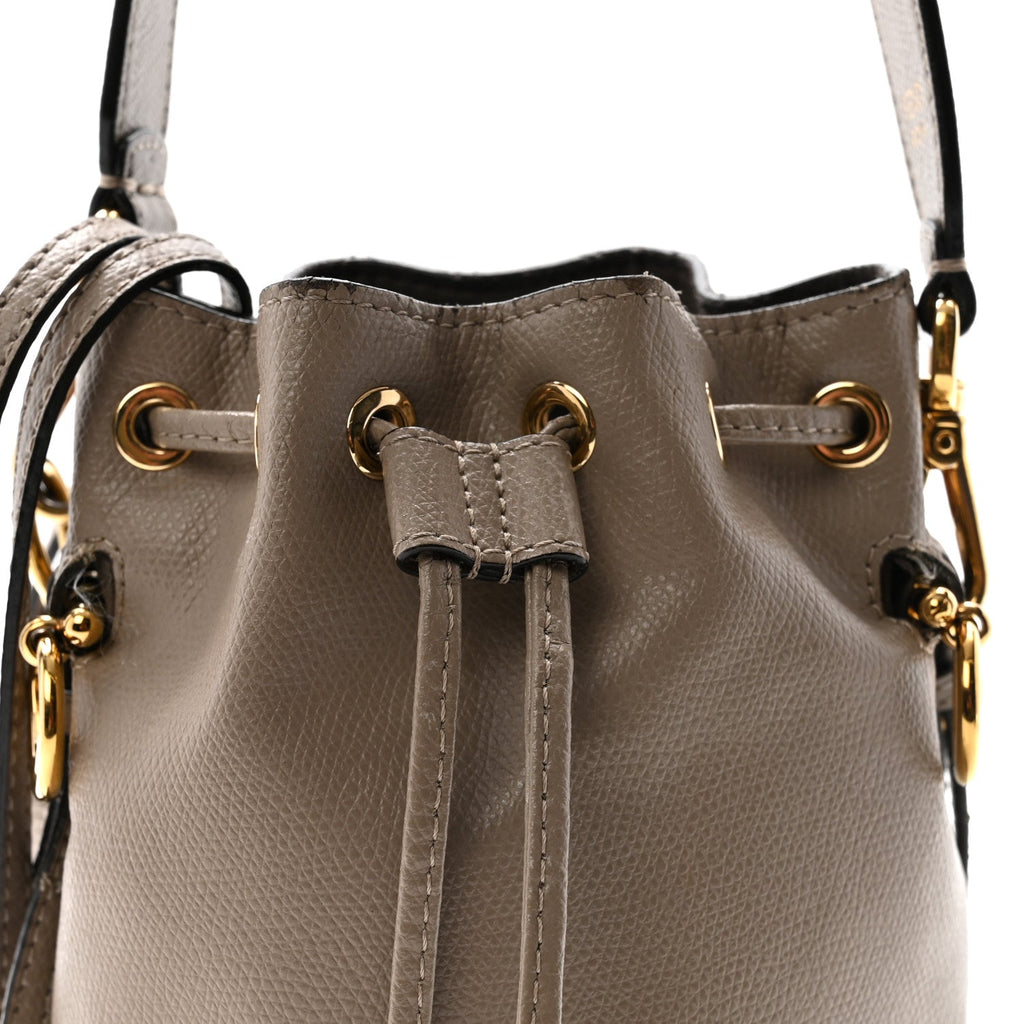 Vitello Cruise F is Fendi Mini Mon Tresor Bucket Bag Tortora