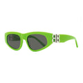 Balenciaga Sunglasses Cat Eye Full Rim, Yellow Frame and Grey Lens BB0095S007