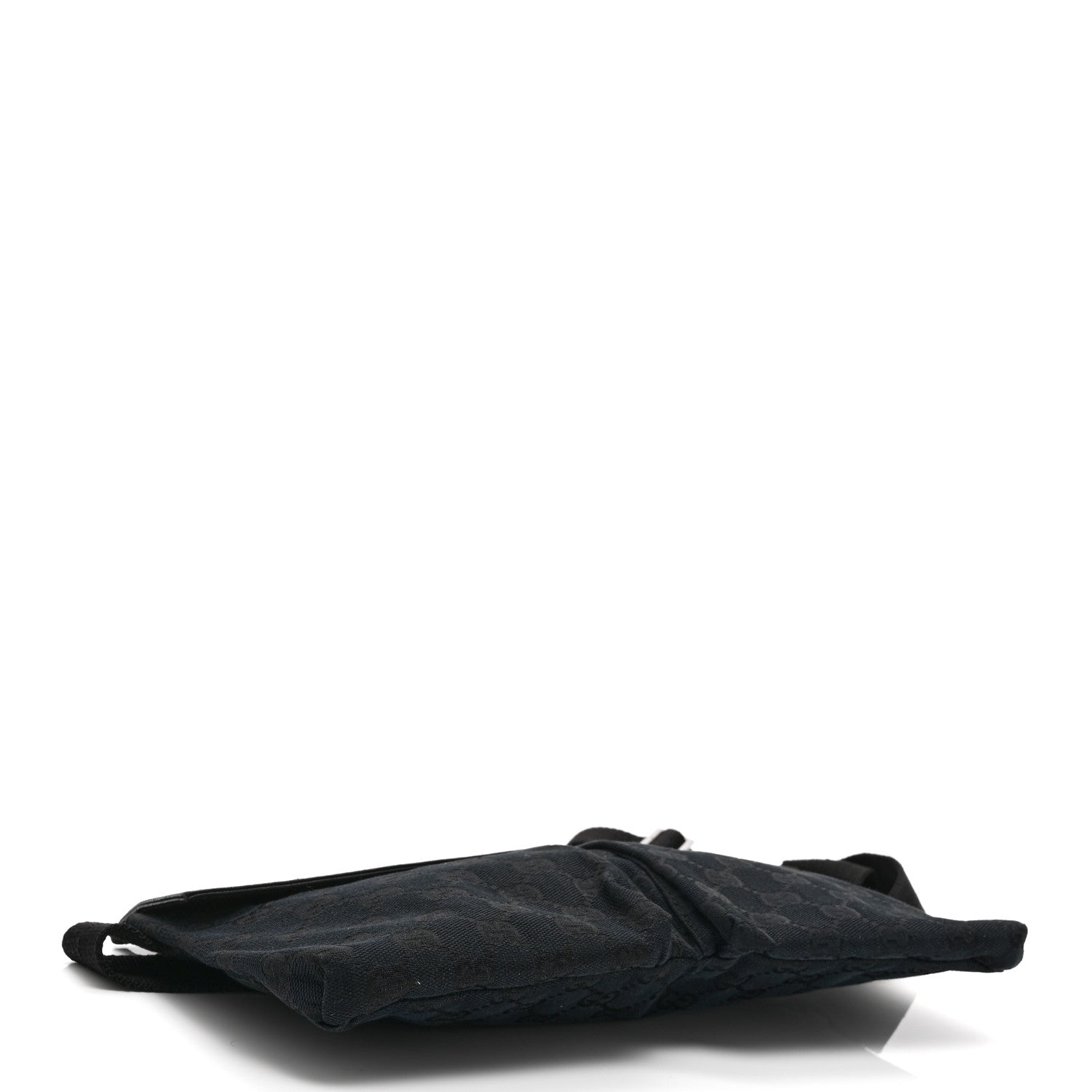 GG Monogram Double Pocket Belt Bag Black