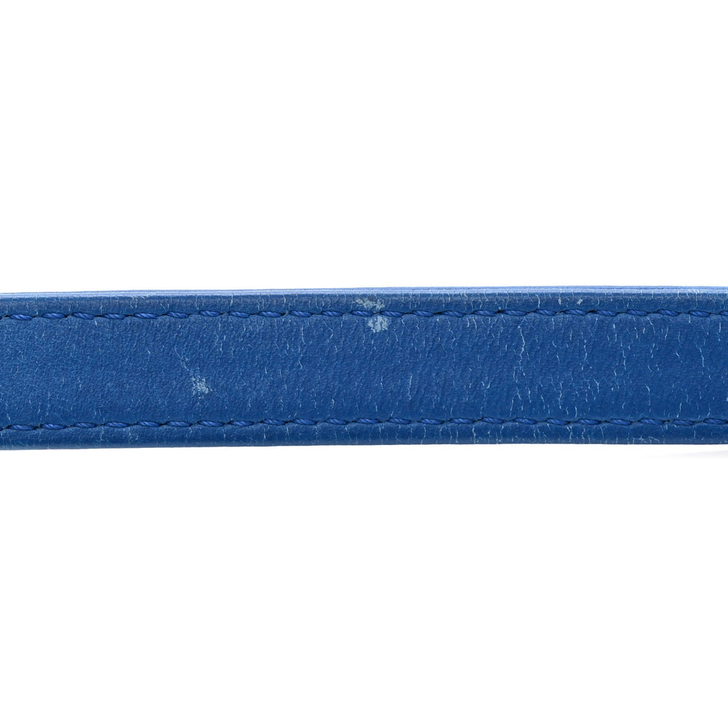 Lambskin Quilted Medium CC Crossing Flap Blue