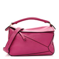Calfskin Medium Puzzle Bag Fuchsia