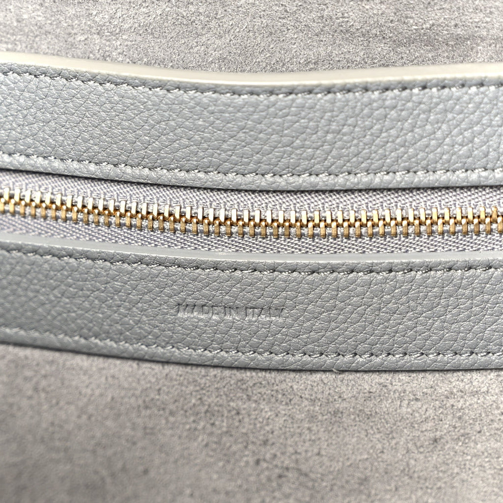 Soft Grained Calfskin Small Belt Cabas Phantom Grey