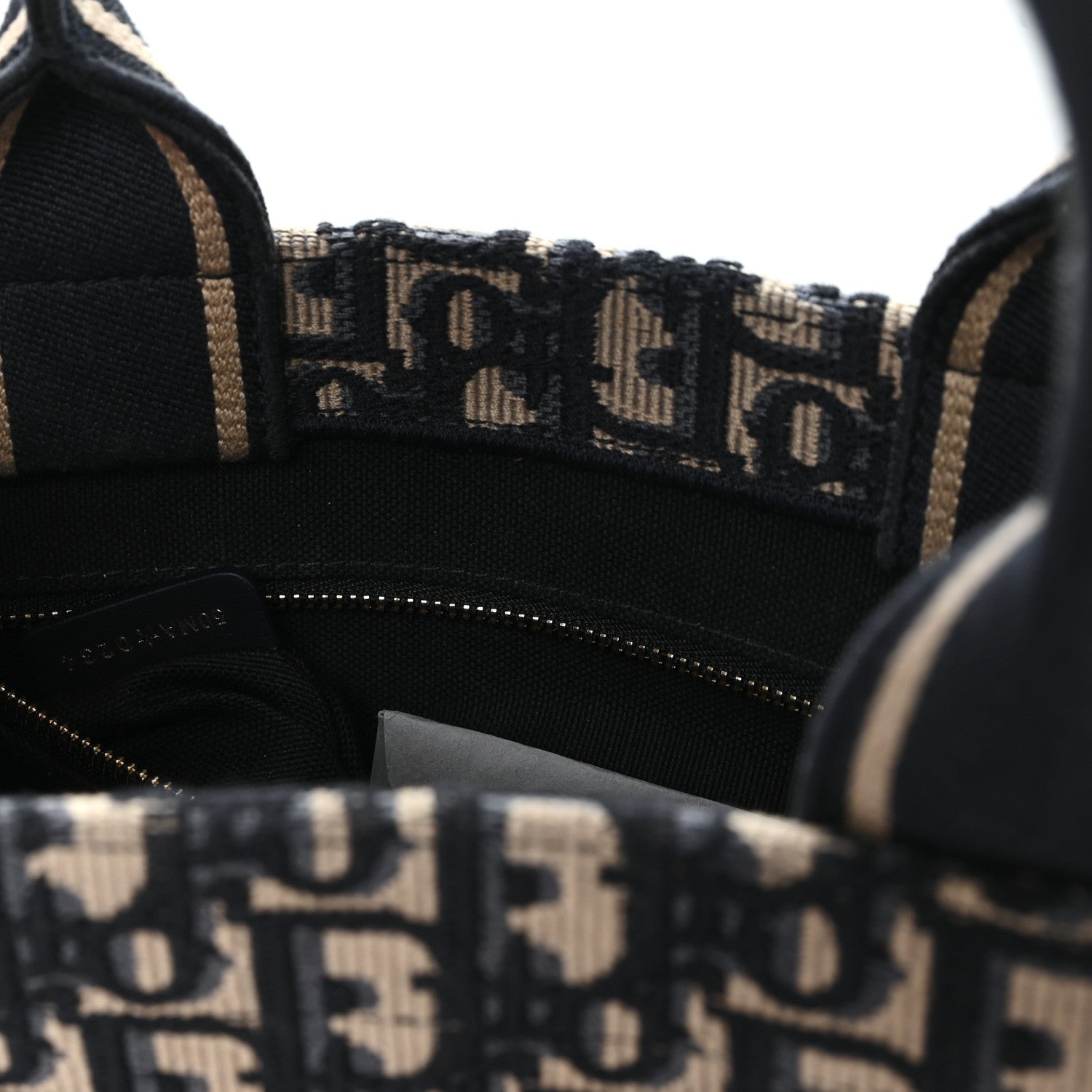 Oblique Calfskin Small Book Tote With Strap Blue Multicolor