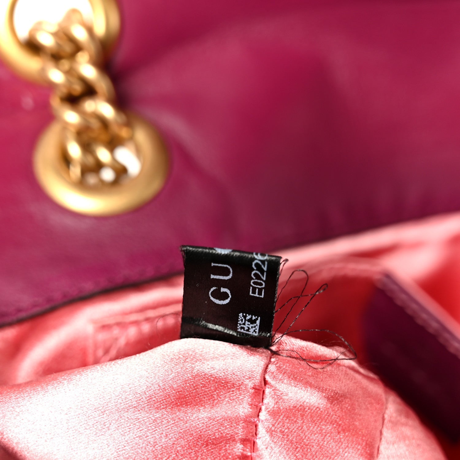 Velvet Matelasse Embroidered Mini GG Marmont Shoulder Bag Bordeaux