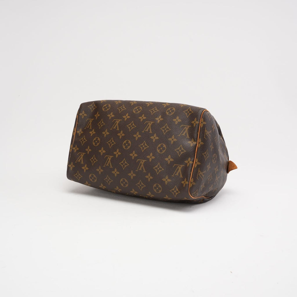 Louis Vuitton Speedy 30 Monogram Canvas Brown Bag 1999
