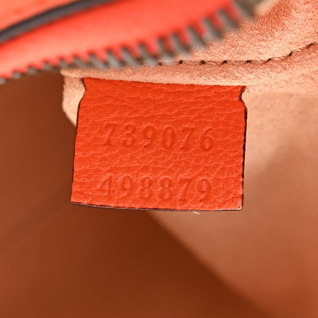 Goatskin Mini Aphrodite Shoulder Bag Orange