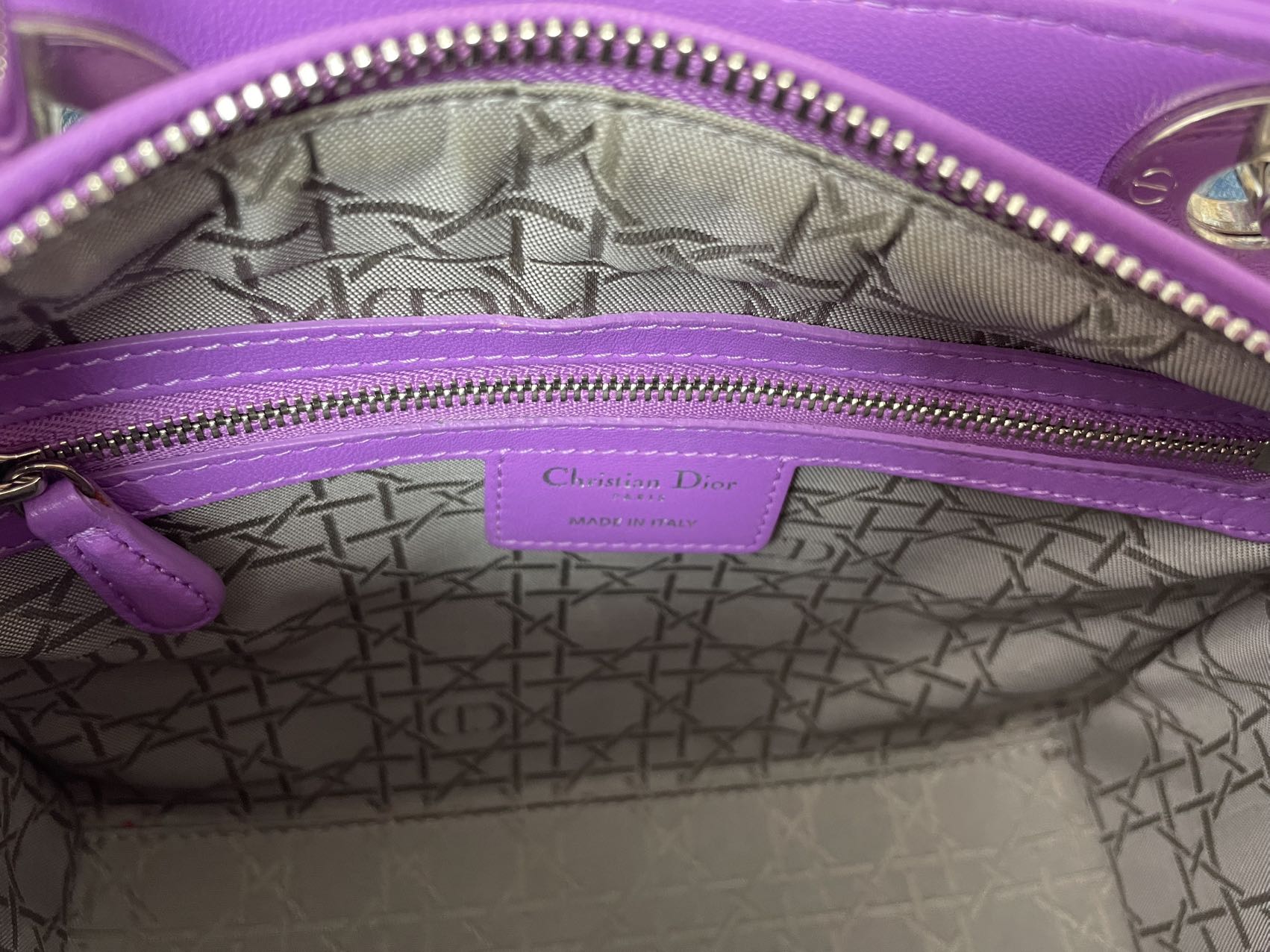 Dior Lady Medium Lamb Purple 2014