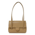 Shiny Caviar Preppy Coco Small Flap Beige