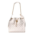 Caviar Quilted Medium Chanel 25 Handbag White