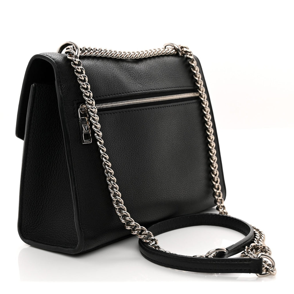 Soft Calfskin My Lockme Chain Bag BB Black