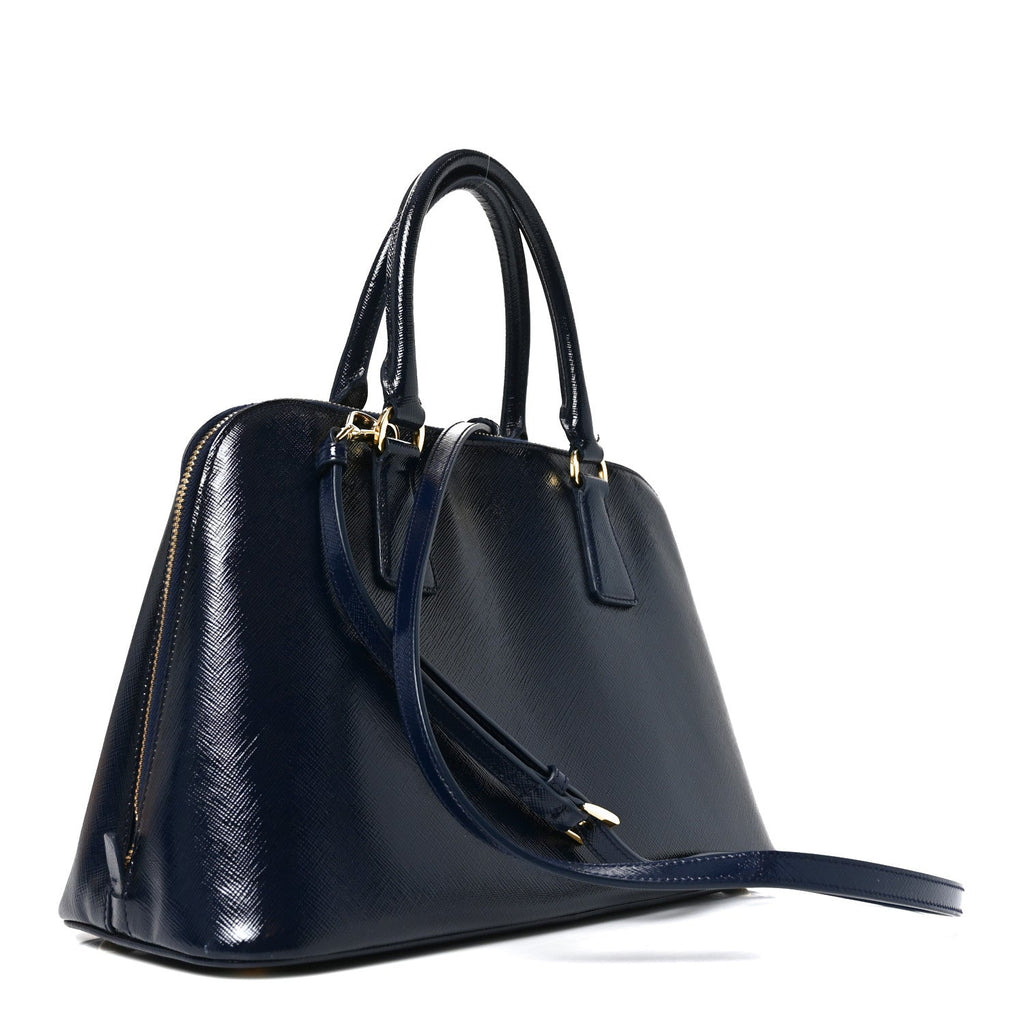 Saffiano Vernice Medium Open Promenade Tote Royal