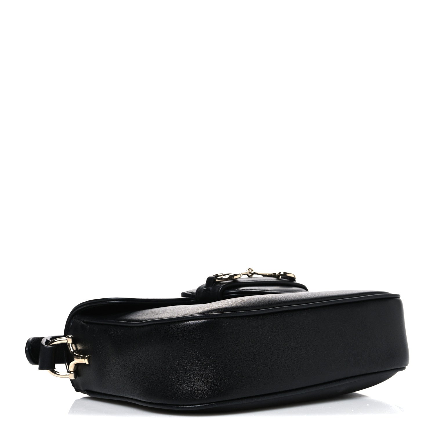 Arabella Calfskin Horsebit 1955 Small Shoulder Bag  Black