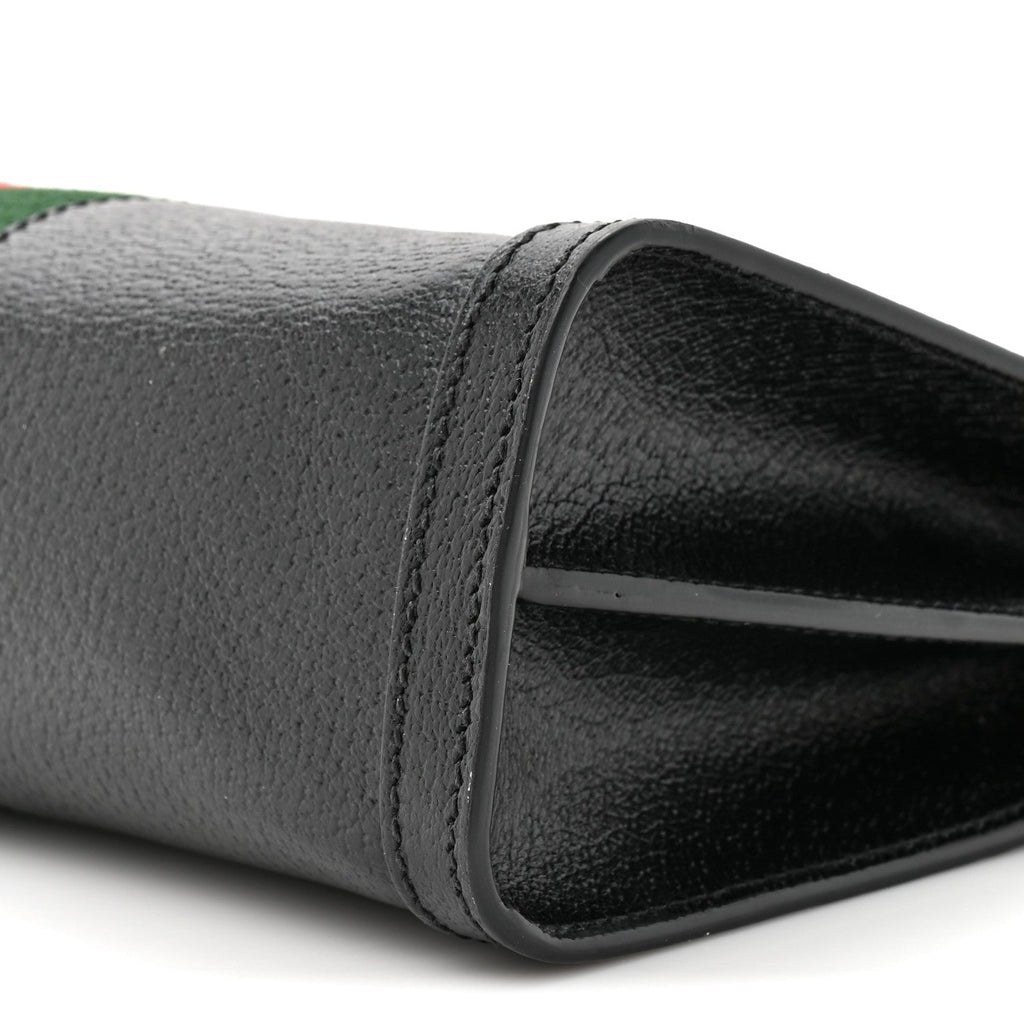 Calfskin GG Web Small Ophidia Chain Shoulder Bag Black