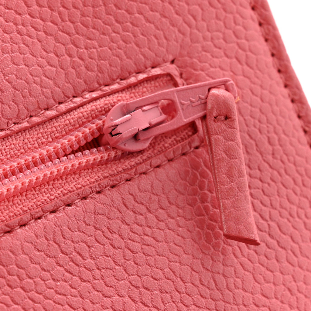 Caviar Quilted Wallet on Chain WOC Pink