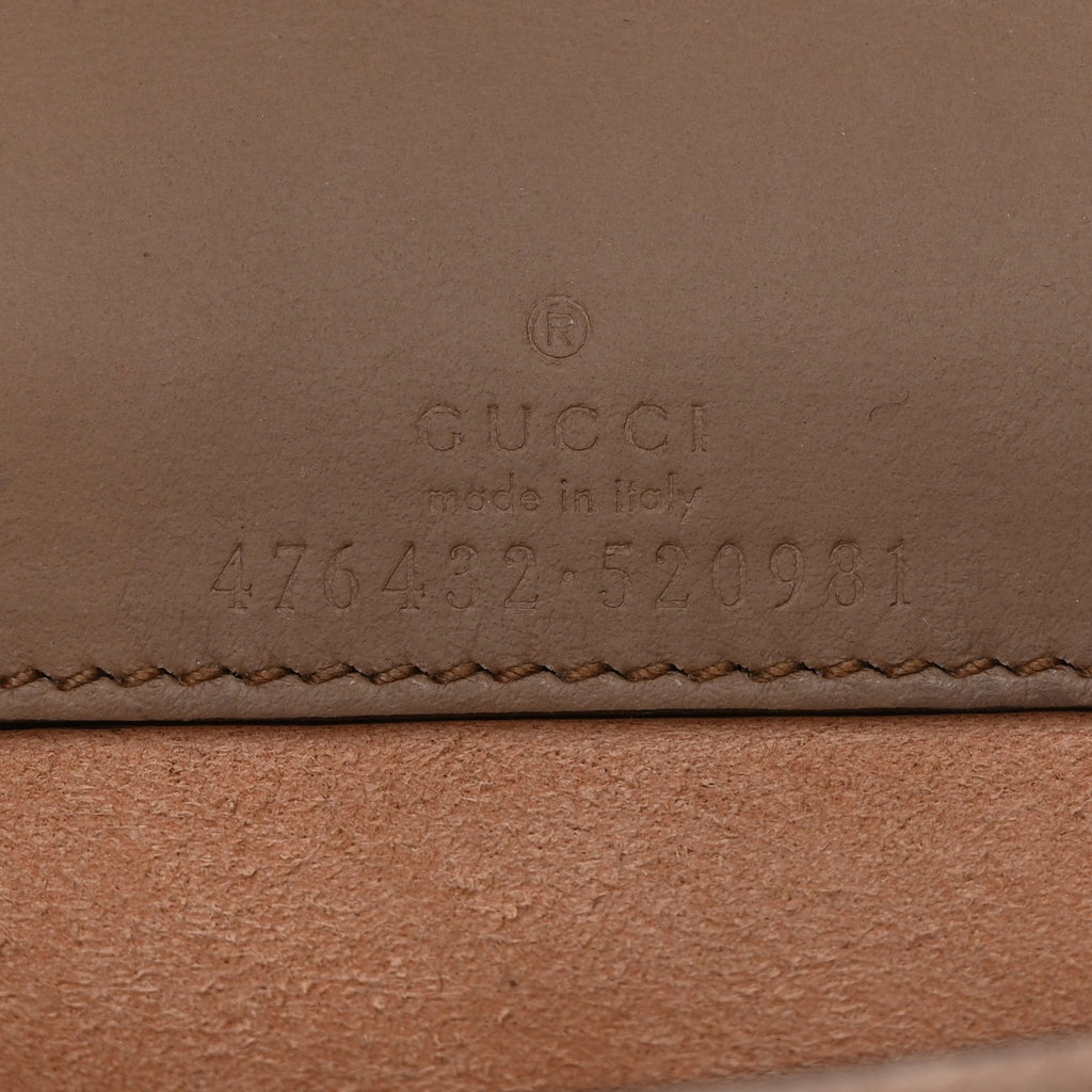 GG Supreme Monogram Super Mini Dionysus Shoulder Bag Taupe