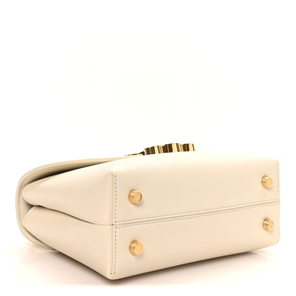 Smooth Satinated Calfskin Teen Nino Rice