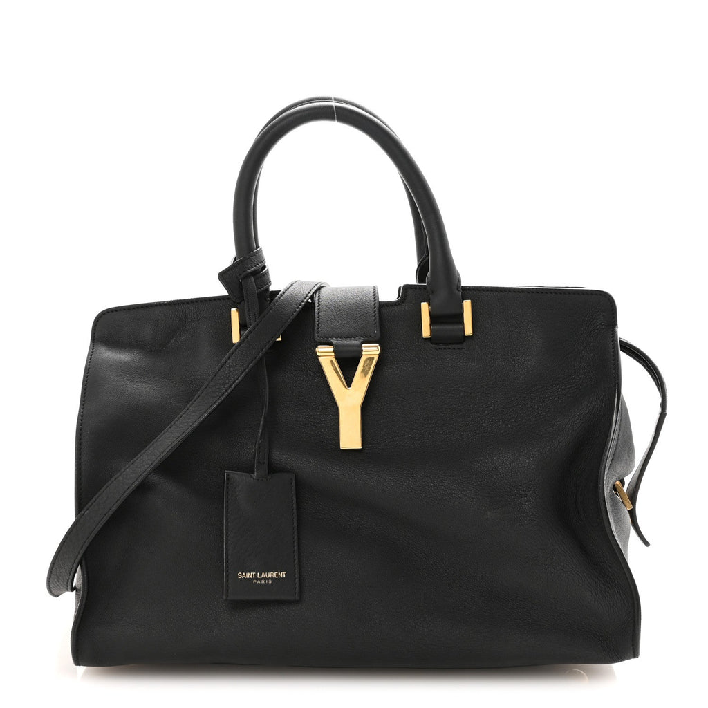 Calfskin Small Classic Y Cabas Black