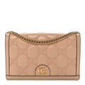 Calfskin GG Matelasse Chain Wallet Perfect Pink