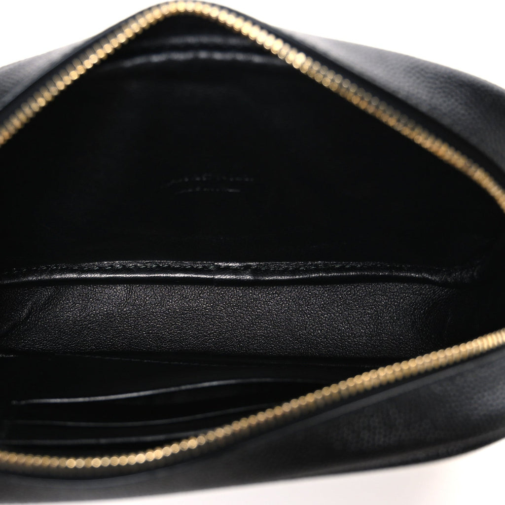 Grain De Poudre Matelasse Monogram Mini Lou Camera Bag Black