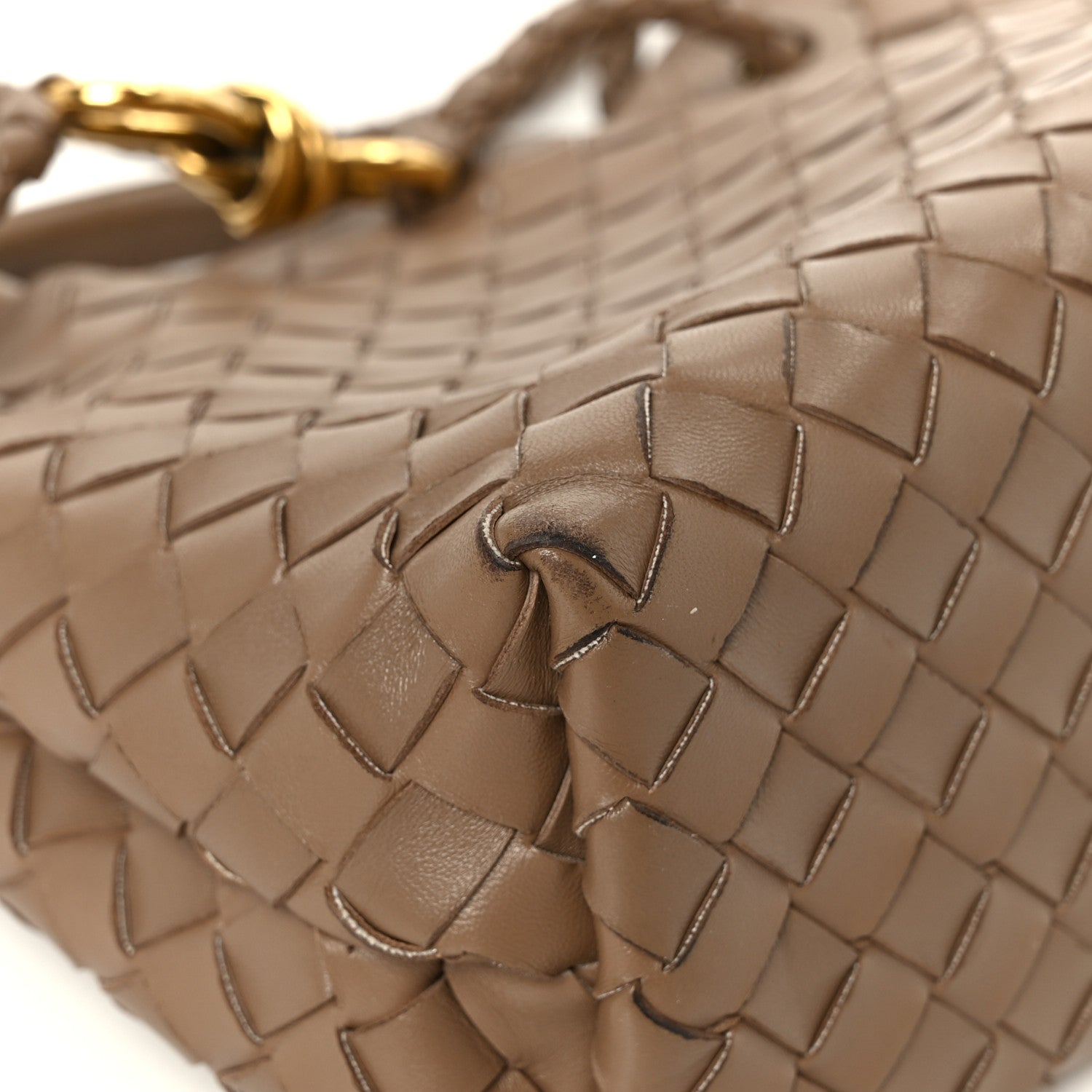 Nappa Intrecciato Small Andiamo Shoulder Bag Pinecone