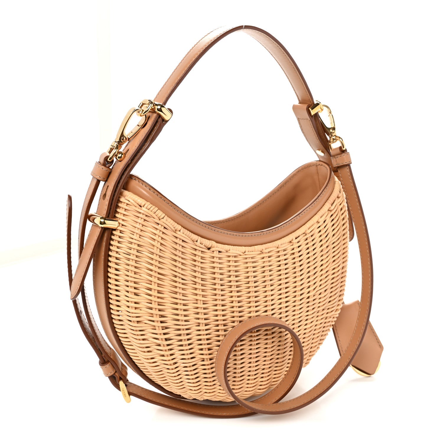 Wicker Arque Shoulder Bag Natural