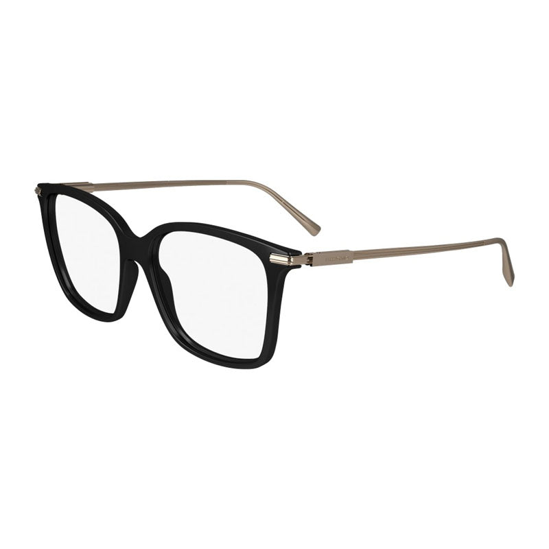 Salvatore Ferragamo Eyeglasses Square Full Rim, Black Frame and Clear Demo Lenses Lens SF2992001