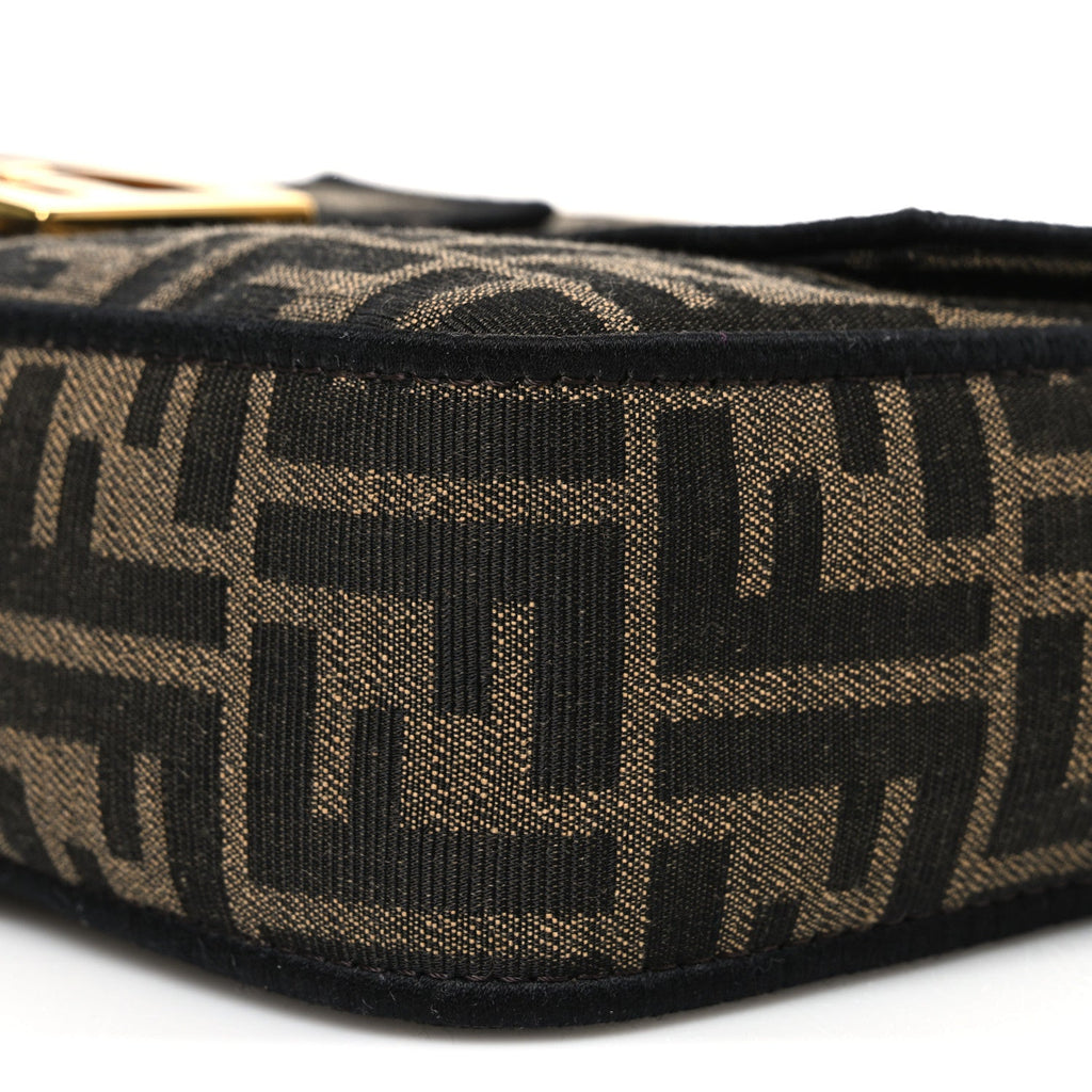 Fabric Jacquard FF 1974 Medium Baguette Tobacco Moro Black