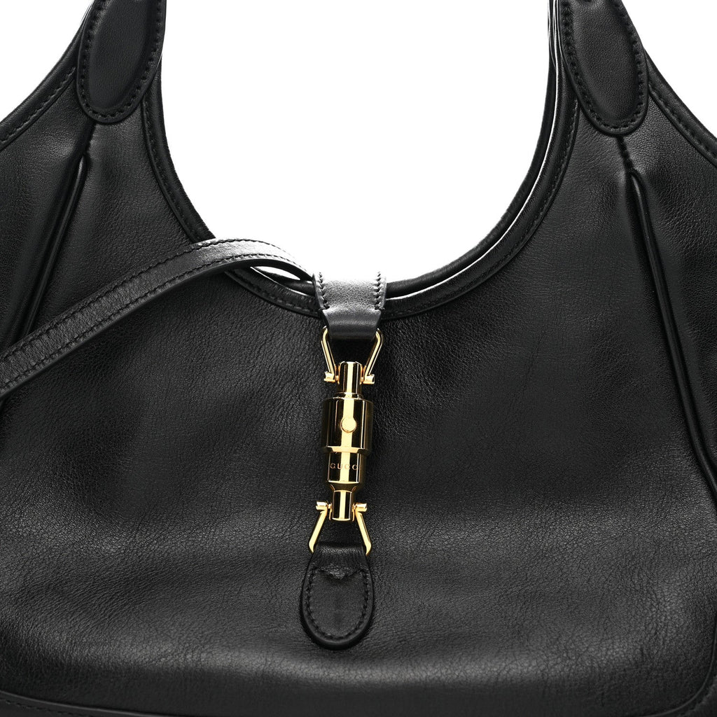Soft Calfskin Small Mercato Tote Bag Black