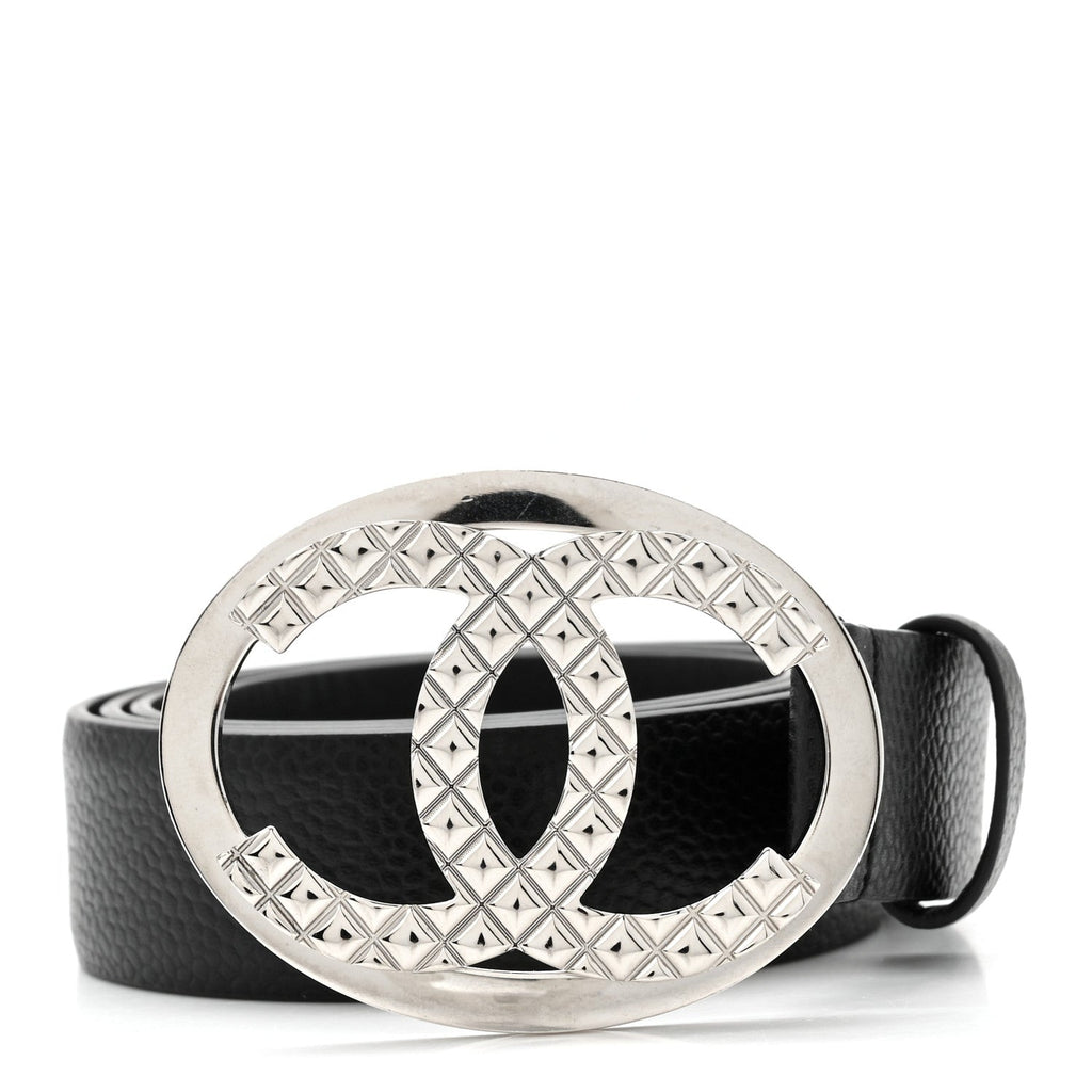 Caviar CC Quilted Belt 80 32 Black