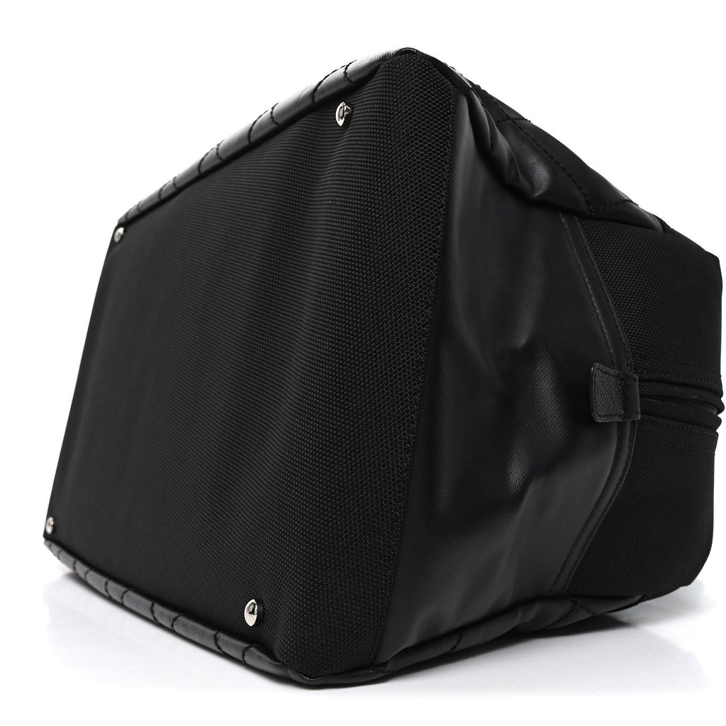 Coated Canvas Quilted Paris Biarritz Bowler Black
