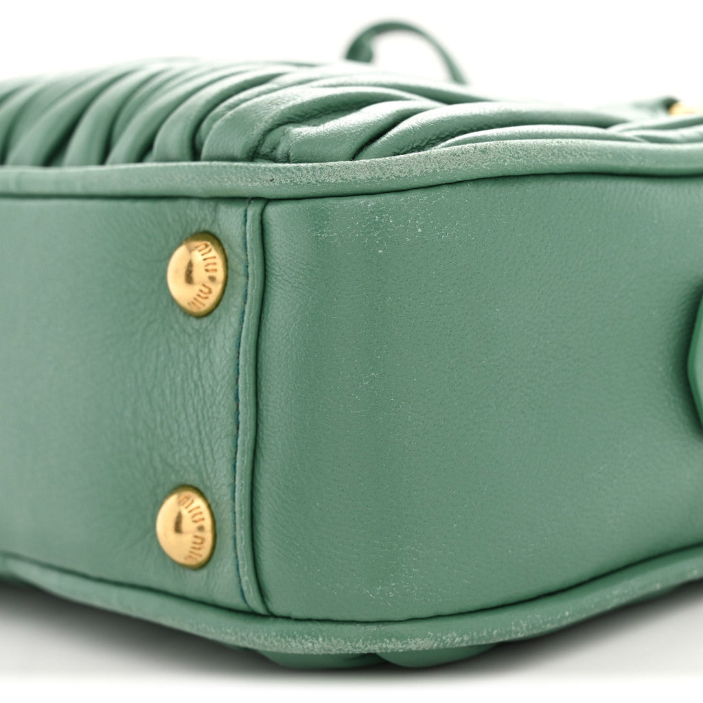Nappa Matelasse Small Arcadie Green