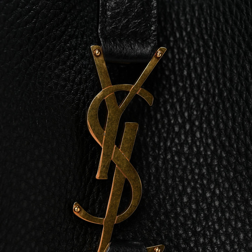 Grained Deerskin Bea Tote Black