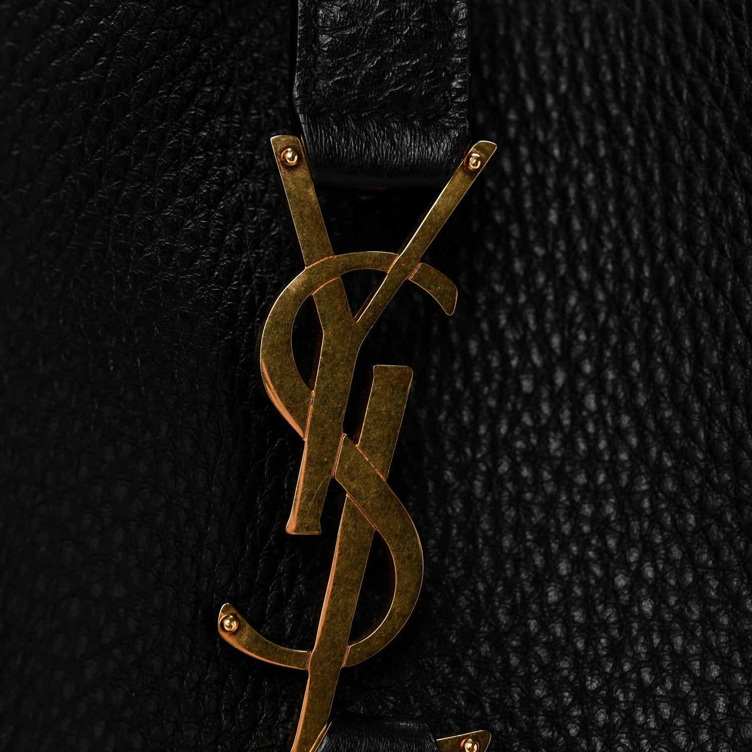 Grained Deerskin Bea Tote Black