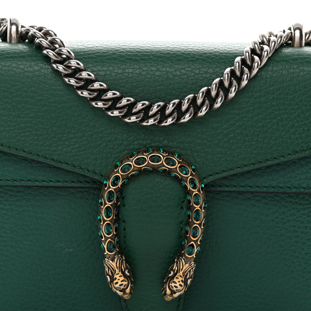 Calfskin Mini Dionysus Shoulder Bag Emerald