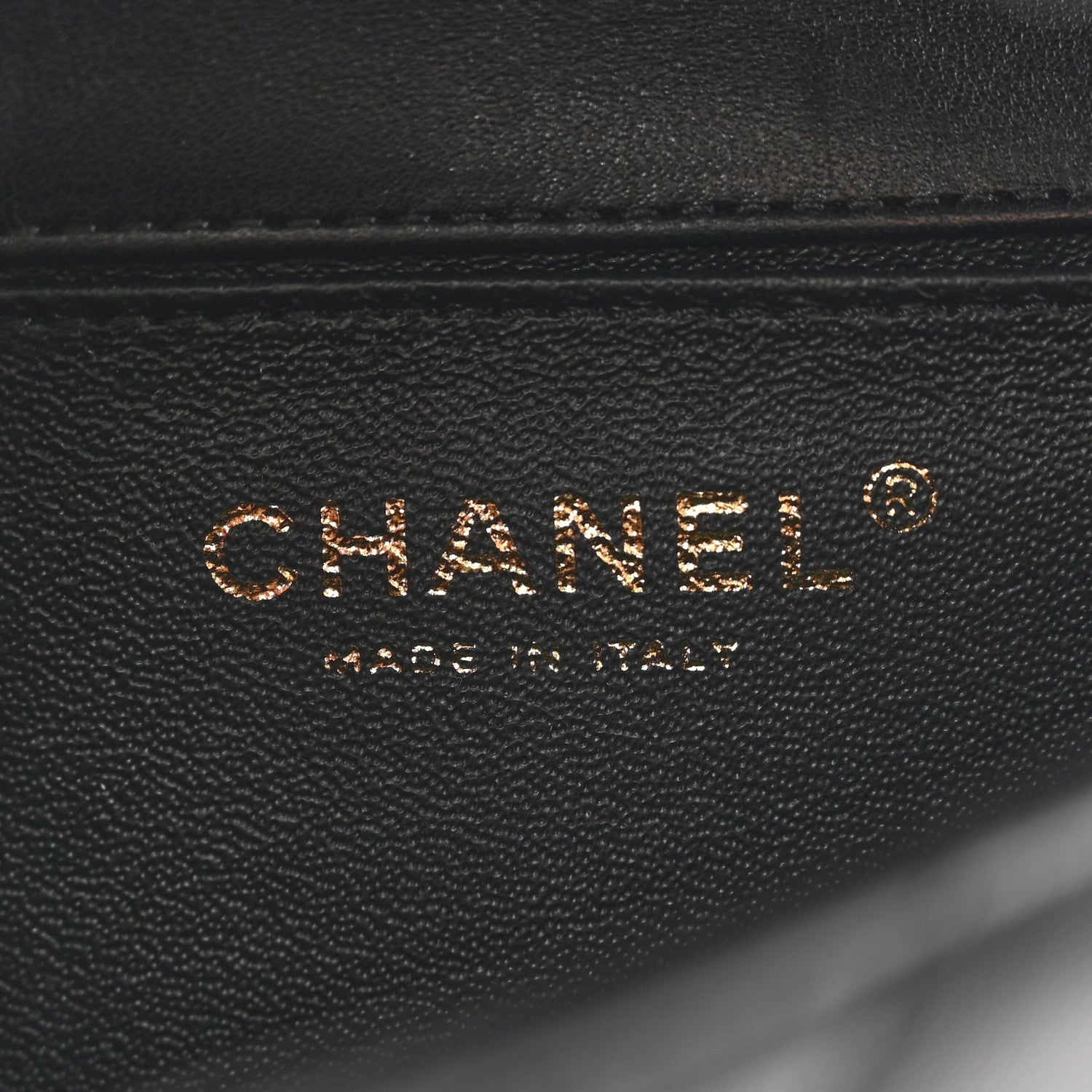 Lambskin Quilted Extra Mini V For Victory Flap Black