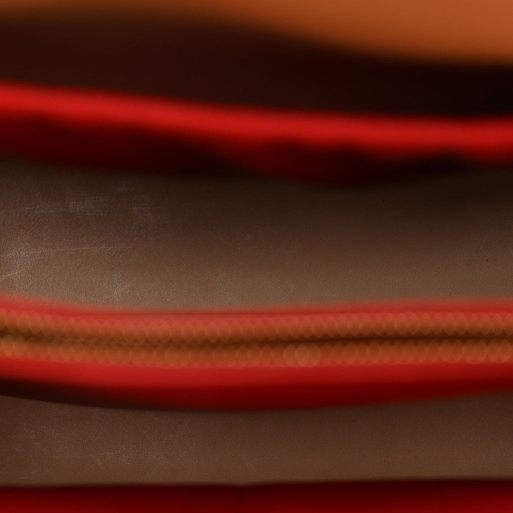 Monogram Calf Hair Spikes Iconoclasts Christian Louboutin Tote Red