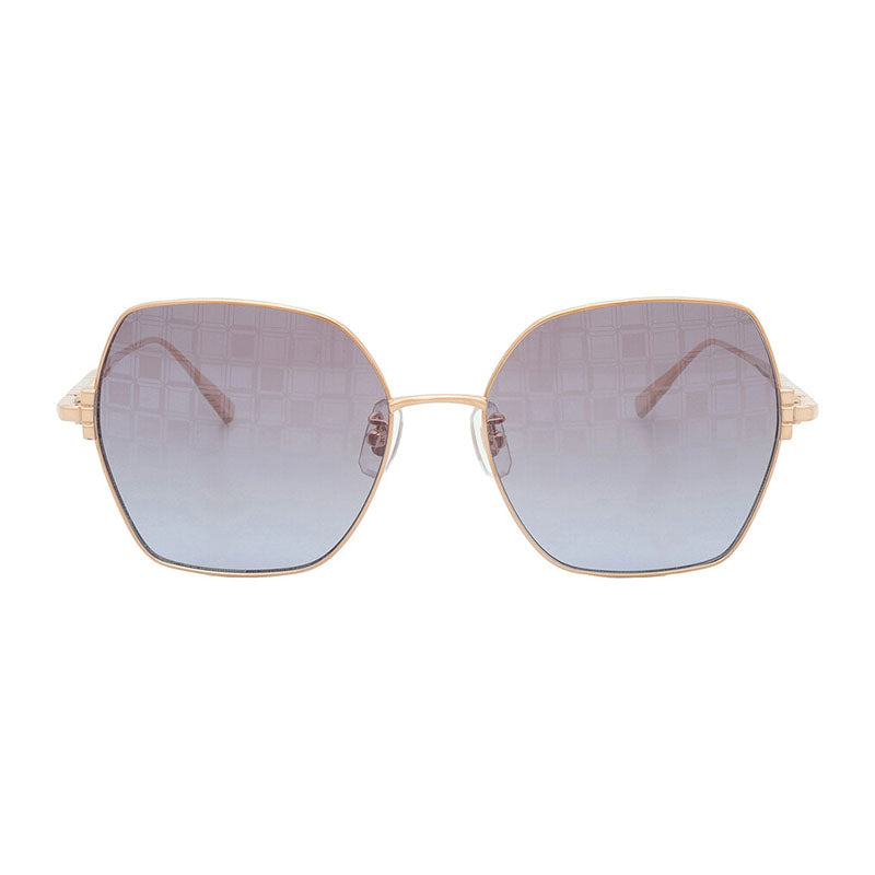 Chopard Sunglasses Butterfly Full Rim, Gold Frame and Blue Grey Lens SCHL02M300L