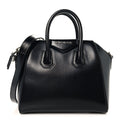 Shiny Lord Calfskin Mini Antigona Black