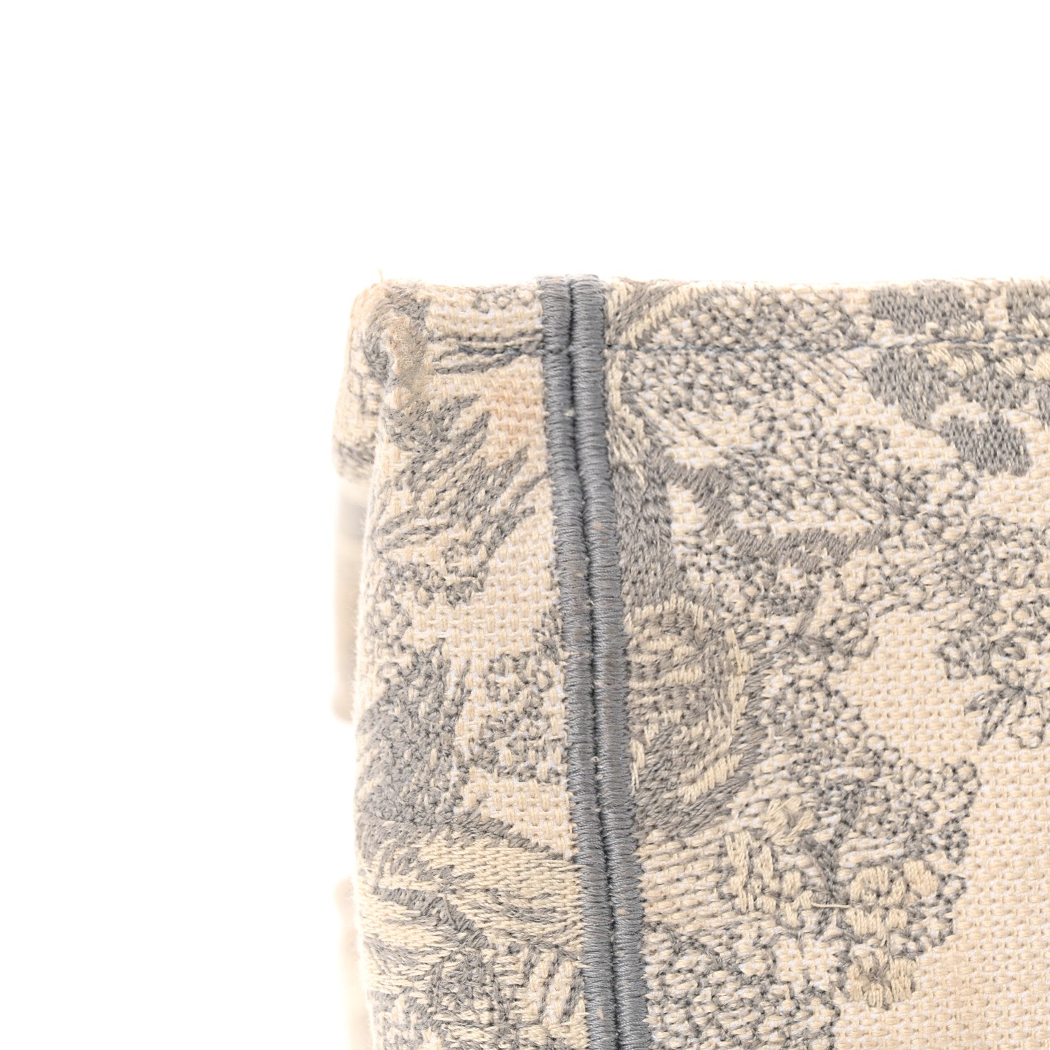 Canvas Embroidered Medium Dioriviera Toile De Jouy Book Tote Gray